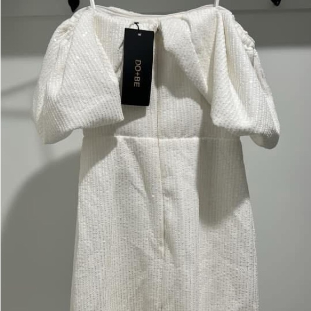 DO+BE White Off-Shoulder Dress